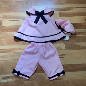 Baby girl pink sailor outfit